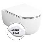 Wickes Teramo Easy Clean Wall Hung Toilet Pan & Soft Close Seat