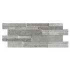 Wickes Quarzo Steel Splitface Porcelain Mosaic Tile Sheet - 394 x 160mm - Sample