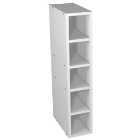 Wickes Fitted Furniture White Gloss Base / Wall Towel Storage Unit - 150 x 735mm