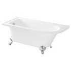 Wickes Acrylic Traditional Left Hand Freestanding Roll Top Shower Bath - 1680 x 750mm