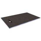 Wickes Linear 30mm Wetroom Shower Tray with End Drain Level Access - 1600 X 900mm