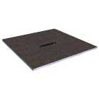 Wickes Linear 30mm Wetroom Shower Tray with Centre Drain Level Access - 1200 X 1200mm