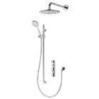 Aqualisa iSystem Gravity Pumped Adjustable Concealed Digital Divert Shower with Wall Head