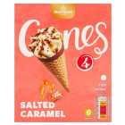 Morrisons Salted Caramel Ice Cream Cones 440g