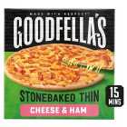 Goodfella's Stonebaked Thin Cheese & Ham Pizza 351g