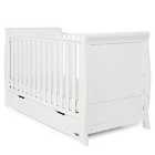 Obaby Stamford Classic Sleigh Cot Bed - White