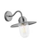 Pacific Lifestyle Metal and Glass Fisherman Wall Light - Brushed Steel