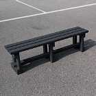 NBB Recycled Plastic Backless 150cm Bench - Black