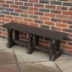 NBB Junior Recycled Plastic 90cm Backless Bench - Brown