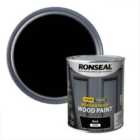 Ronseal 10 Year Weatherproof Black Satin Wood Paint