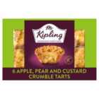 Mr Kipling Signature Apple, Pear & Custard Tarts 6 per pack
