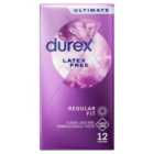Durex Latex Free Condoms With Silicone Lube Regular Fit 12 per pack