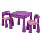 Liberty House Toys 5-in-1 Multi-purpose Purple Table and Chair Set