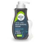 Veet Men Hair Removal Cream Chest & Body Sensitive 400ml