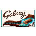 Galaxy Salted Caramel & Milk Chocolate Block Bar Vegetarian 135g