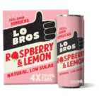 Lo Bros Kombucha Raspberry & Lemon Low Sugar Multipack 4 x 250ml