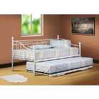 SleepOn Alicia Budget Metal Day Bed Without Trundle White