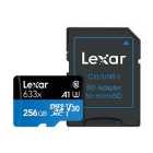 Lexar 256GB High-Performance 633x Micro SD Card (SDXC) A1 UHS-I U3 + Adapter - 100MB/s