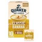 Quaker Oat So Simple Banana Porridge Cereal Sachets 10 per pack