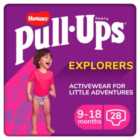 Huggies Pull-Ups Explorers Girls Nappy Pants, Size 3-4 (9-18 mths) 28 per pack