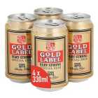 Gold Label Very Strong Special Beer cans 4 x 330ml