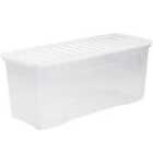 Crystal Clear Storage Box with Lid 133L