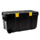 Wham DIY Tough Cart Storage Box 100L - Black and Yellow