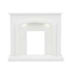 Be Modern Perlita White Fire surround set with Lights included