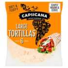 Capsicana Large Fajita Tortilla Wraps 6 per pack