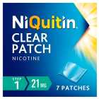 NiQuitin Clear Patch -Step 1 21mg, 7 Nicotine Patches - Stop Smoking Aid 7 per pack