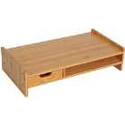Zennor Monitor Riser with Storage - Bamboo