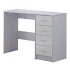 Zennor Multi-function High Gloss Desk with 4 Drawers - White