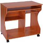 Zennor Wheeled Compact Desk - Cherry Wood