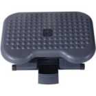 Zennor Adjustustable Desk Footrest - Grey Black