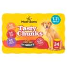 Morrisons Dog Food Meat Chunks In Gravy 24 x 400g