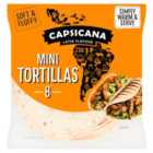 Capsicana Mini Soft Taco Shell Tortilla Wraps 8 per pack