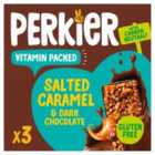 Perkier Salted Caramel & Dark Chocolate Vitamin Bars 3 x 37g
