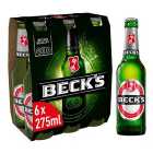 Beck's German Pilsner Beer Bottles 6 x 275ml
