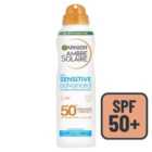Garnier Ambre Solaire SPF 50+ Sensitive Dry Mist Sun Cream Spray 150ml