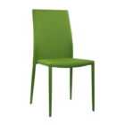 Heartlands Furniture Set Of 4 Chatham Fabric Chairs Metal Legs - Green