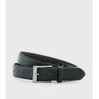 Black Leather-Look Formal Belt