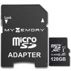 MyMemory 128GB V10 High Speed microSD Card (SDXC) A1 UHS-1 U1 + Adapter - 100MB/s