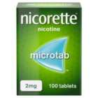 Nicorette Microtabs, 2 mg,100 tabs (Stop Smoking Aid) 100 per pack