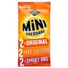 Jacob's Mini Cheddars Variety Multipack Baked Snacks 6 per pack
