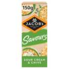 Jacob's Savours Sour Cream & Chive Crackers 150g