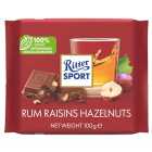 Ritter Sport Rum, Raisin & Hazelnuts Milk Chocolate 100g