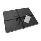 Reversible Black and Grey Faux Leather Placemats - Set of 4