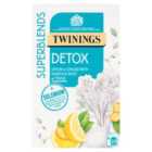 Twinings Detox Lemon & Ginger With Burdock Root & Fennel 20 Bags 40g