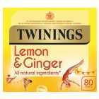 Twinings Lemon & Ginger Tea 80 per pack