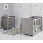 Obaby Stamford Classic Sleigh 2 Piece Room Set - Taupe Grey